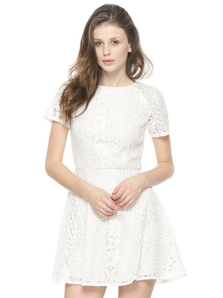 white-skater-lace-dress-72 White skater lace dress