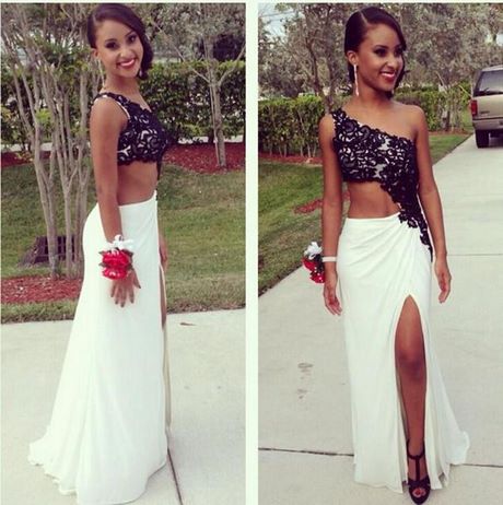 2-piece-black-and-white-prom-dress-62 2 piece black and white prom dress