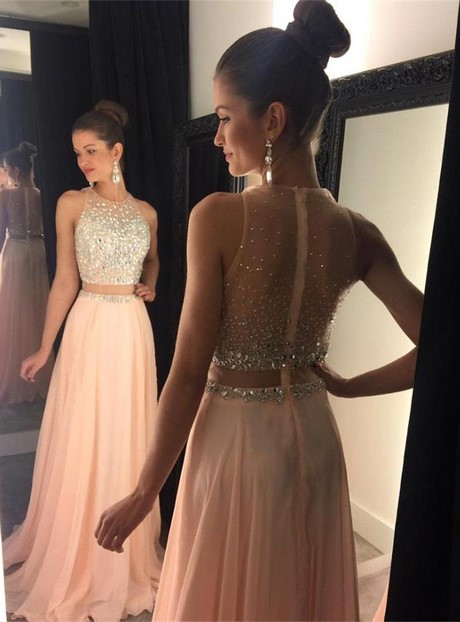 2-piece-peach-prom-dress-80_11 2 piece peach prom dress