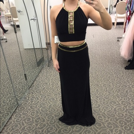 black-and-gold-two-piece-prom-dress-79_9 Black and gold two piece prom dress