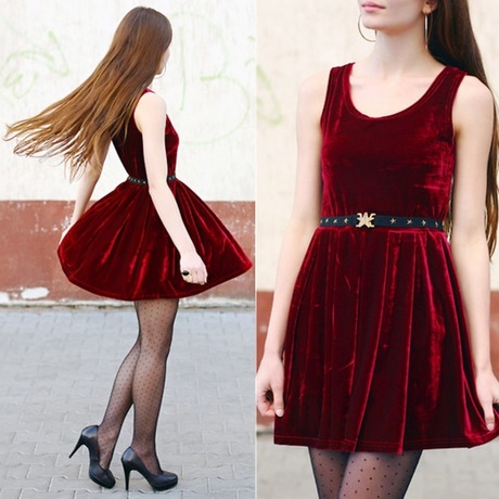 black-and-red-velvet-dress-02_2 Black and red velvet dress