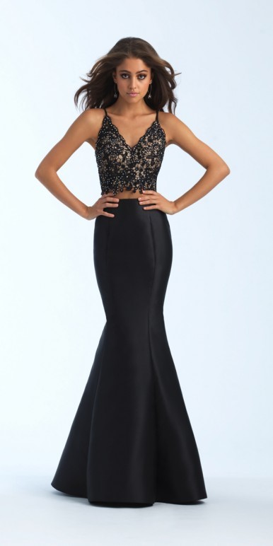 black-two-piece-formal-dress-66_7 Black two piece formal dress