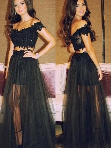 black-two-piece-lace-prom-dress-82_13 Black two piece lace prom dress