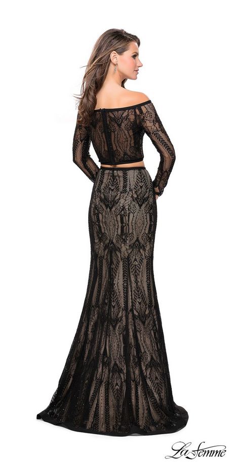 black-two-piece-lace-prom-dress-82_18 Black two piece lace prom dress