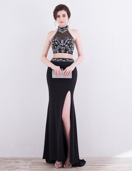 black-two-piece-mermaid-prom-dress-17_9 Black two piece mermaid prom dress