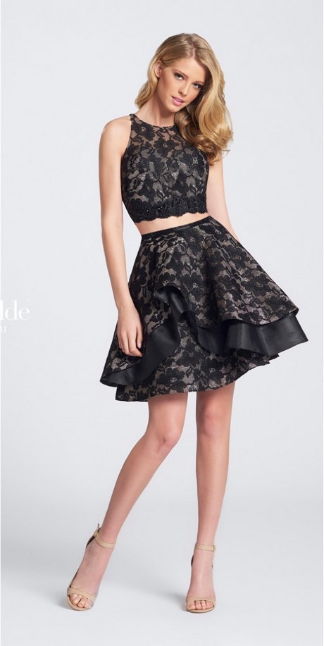black-two-piece-short-dress-68_7 Black two piece short dress
