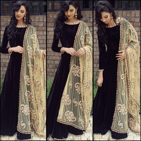 black-velvet-dress-designs-58 Black velvet dress designs