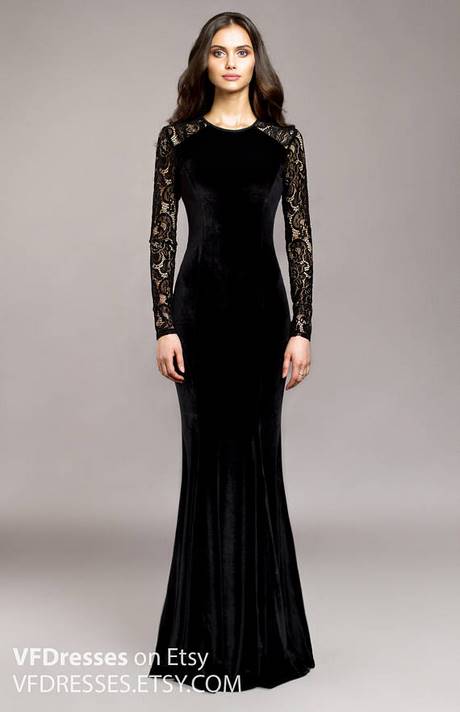 black-velvet-evening-dress-08 Black velvet evening dress
