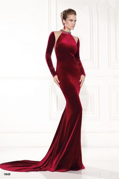 burgundy-velvet-long-sleeve-dress-36_19 Burgundy velvet long sleeve dress