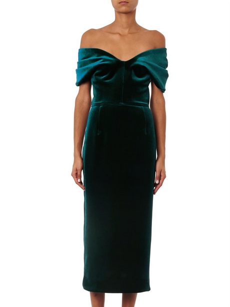 green-velvet-off-the-shoulder-dress-29 Green velvet off the shoulder dress