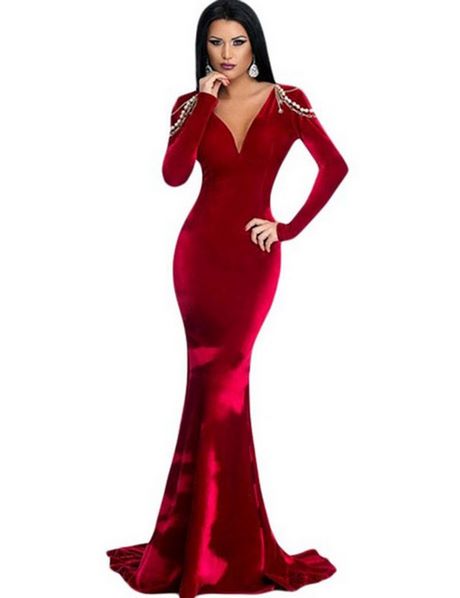 long-red-velvet-dress-77_10 Long red velvet dress