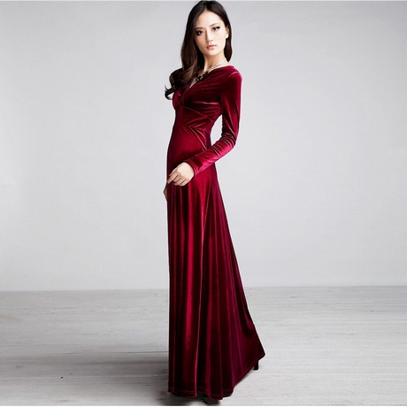 long-sleeve-velvet-evening-dresses-11_3 Long sleeve velvet evening dresses