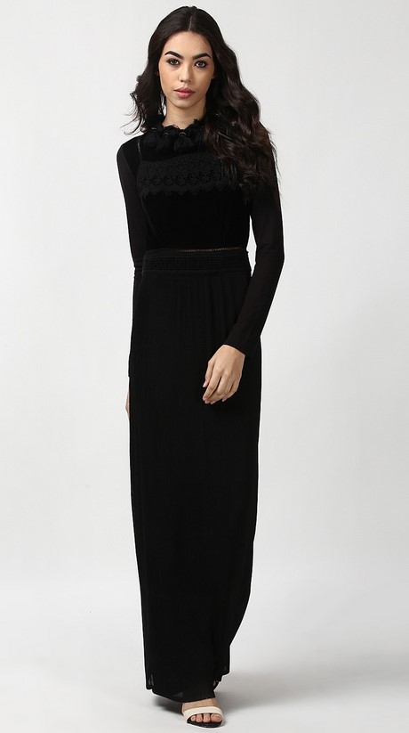 long-velvet-black-dress-19_16 Long velvet black dress