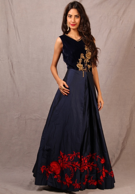 navy-blue-velvet-gown-87_8 Navy blue velvet gown