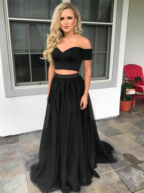 prom-dresses-two-piece-black-21 Prom dresses two piece black