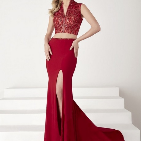 red-two-piece-formal-dress-90_3 Red two piece formal dress