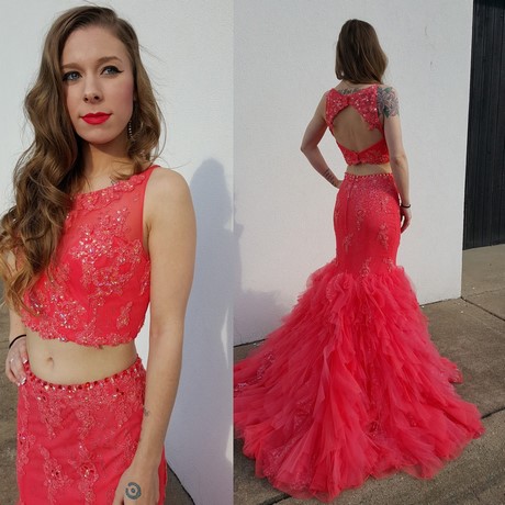 red-two-piece-mermaid-prom-dress-08_9 Red two piece mermaid prom dress