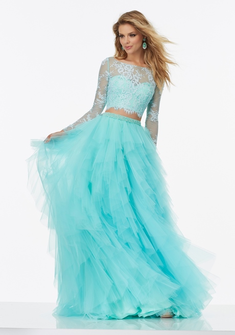 teal-two-piece-prom-dress-86 Teal two piece prom dress