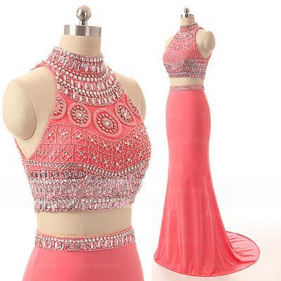 two-piece-coral-prom-dress-92_10 Two piece coral prom dress