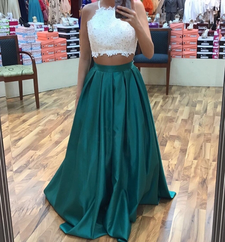 two-piece-green-prom-dress-98 Two piece green prom dress
