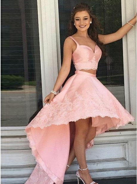 two-piece-pink-prom-dress-92_14 Two piece pink prom dress