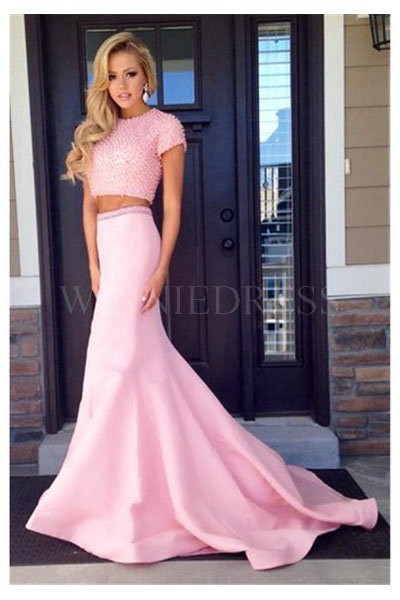 two-piece-pink-prom-dress-92_15 Two piece pink prom dress