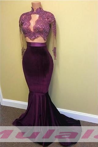 two-piece-purple-prom-dress-89_6 Two piece purple prom dress