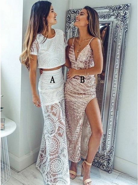 two-piece-white-lace-prom-dress-44_5 Two piece white lace prom dress