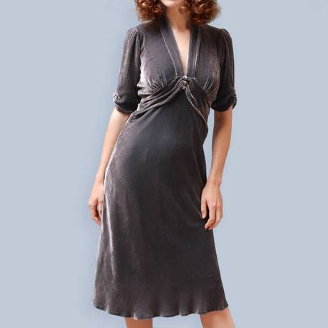 velvet-and-silk-dress-86 Velvet and silk dress