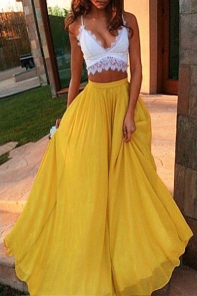 yellow-2-piece-prom-dress-52_8 Yellow 2 piece prom dress