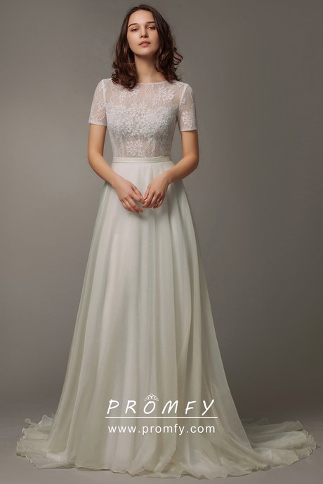 a-line-lace-top-wedding-dress-11_4 A line lace top wedding dress