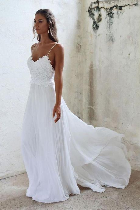 a-line-lace-top-wedding-dress-11_5 A line lace top wedding dress