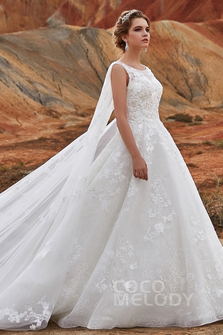 a-line-lace-wedding-gown-63_10 A line lace wedding gown