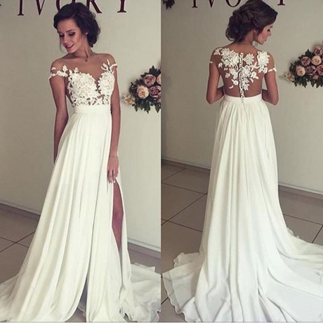 a-line-wedding-dresses-with-lace-34_16 A line wedding dresses with lace