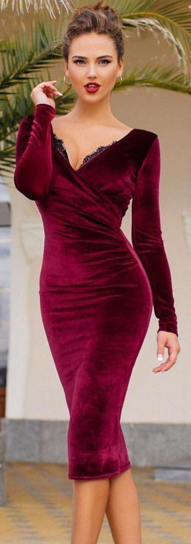 burgundy-winter-dress-18_11 Burgundy winter dress