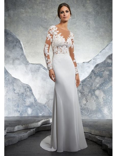 fitted-lace-wedding-dress-with-sleeves-69_5 Fitted lace wedding dress with sleeves