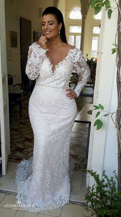 full-lace-wedding-dress-with-sleeves-29_9 Full lace wedding dress with sleeves