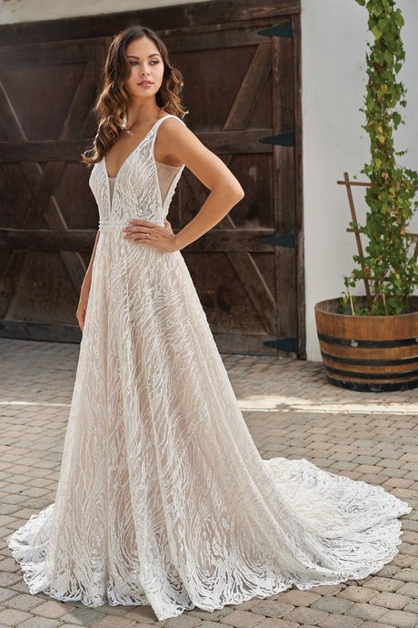 lace-wedding-dress-a-line-66_11 Lace wedding dress a line