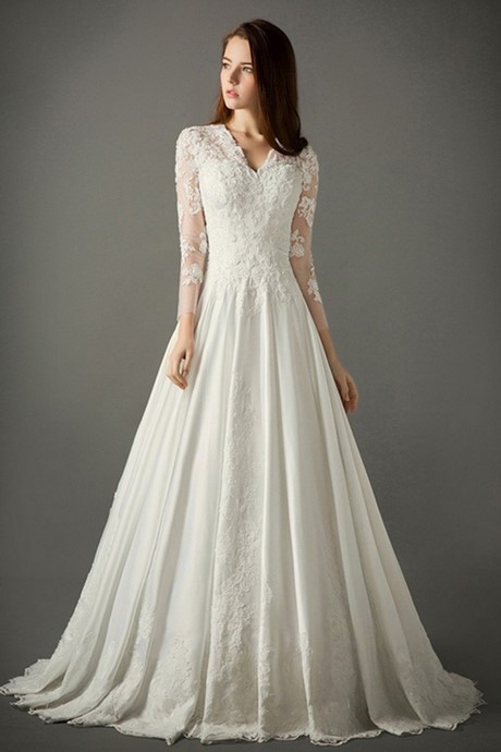 lace-wedding-dress-with-long-sleeves-66 Lace wedding dress with long sleeves