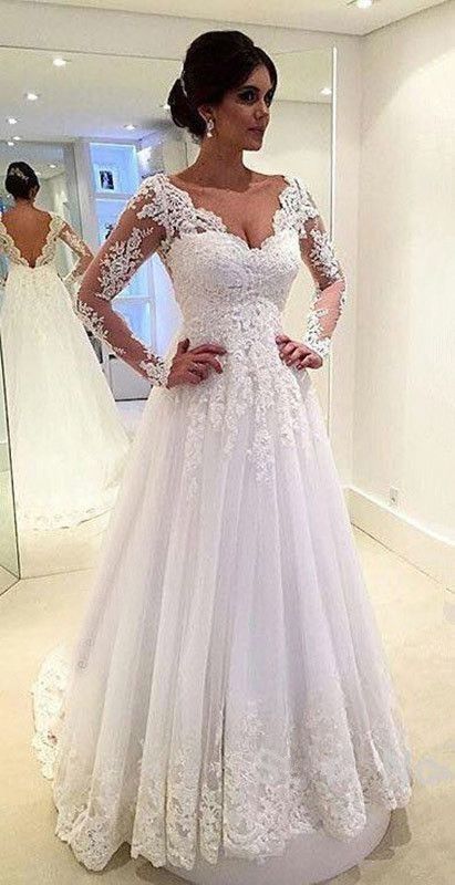 lace-with-sleeves-wedding-dresses-83_5 Lace with sleeves wedding dresses