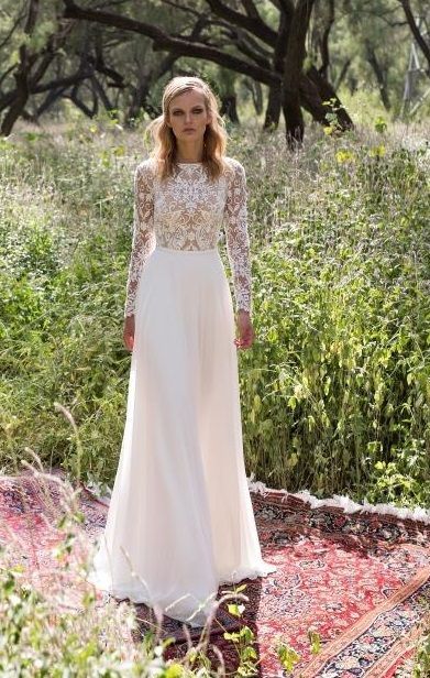 long-sleeve-lace-top-wedding-dress-60_14 Long sleeve lace top wedding dress