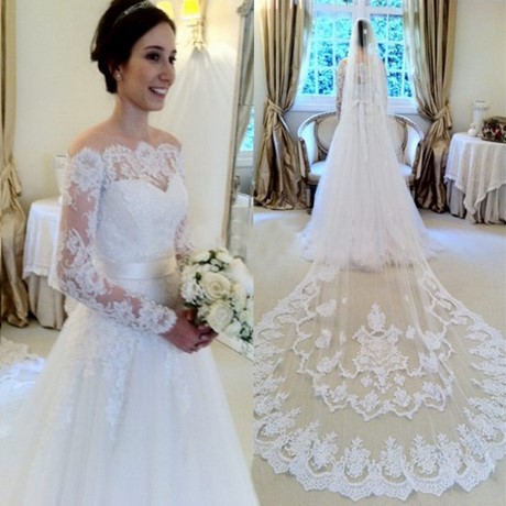 long-sleeve-lace-wedding-dress-white-22_3 Long sleeve lace wedding dress white