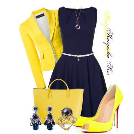 navy-blue-and-yellow-dress-97 Navy blue and yellow dress