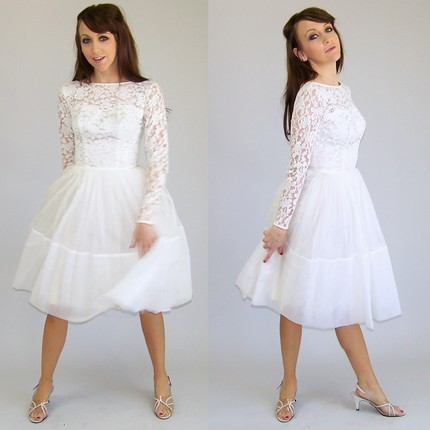 short-vintage-style-wedding-dresses-10_20 Short vintage style wedding dresses