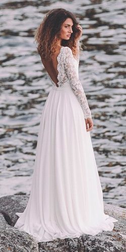 simple-lace-wedding-dress-with-sleeves-45_5 Simple lace wedding dress with sleeves