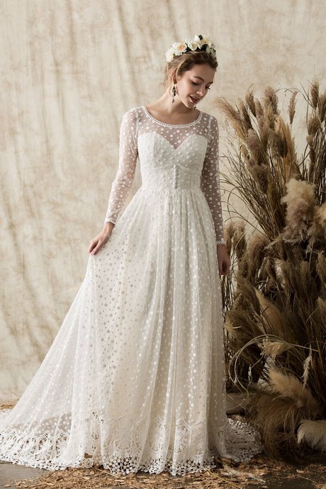 wedding-dress-lace-with-sleeves-21_6 Wedding dress lace with sleeves