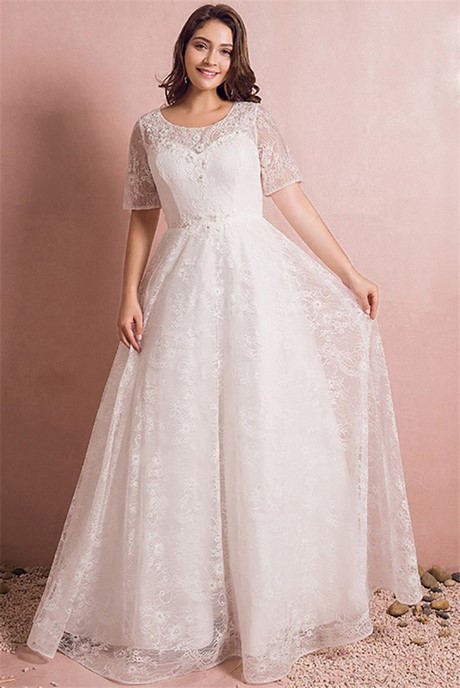 wedding-dress-short-sleeves-lace-79_17 Wedding dress short sleeves lace