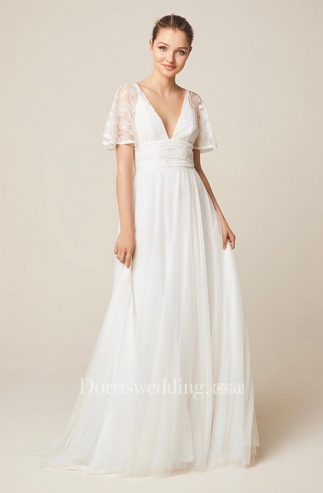 wedding-dresses-with-short-sleeves-and-lace-85_15 Wedding dresses with short sleeves and lace