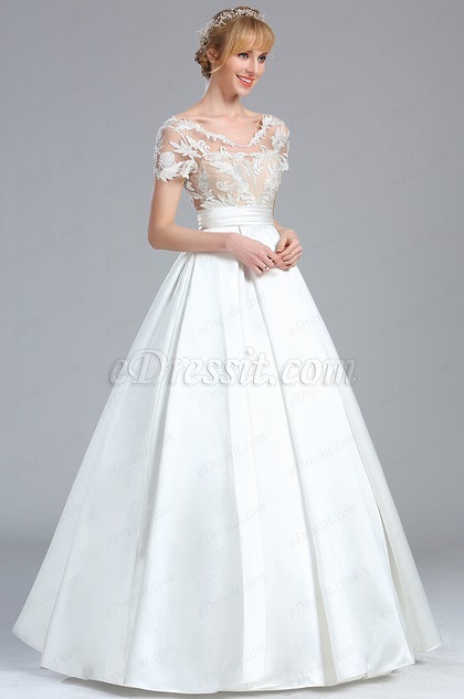 wedding-dresses-with-short-sleeves-and-lace-85_2 Wedding dresses with short sleeves and lace