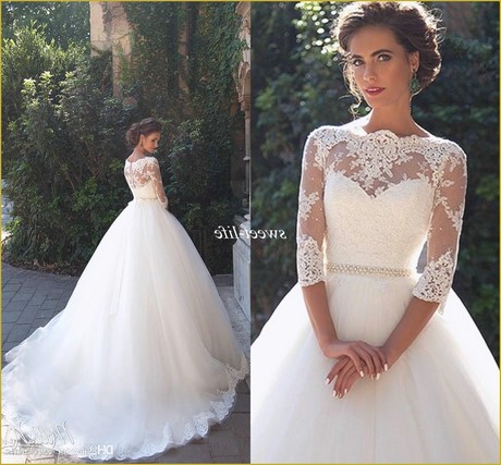 wedding-gowns-with-short-sleeves-and-lace-43_7 Wedding gowns with short sleeves and lace